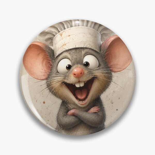 Item preview, Little Chef Mouse – Adorable Watercolor Mouse with Chef Hat – Cute Kitchen Art designed and sold by @SHINTOSARTSTORE.