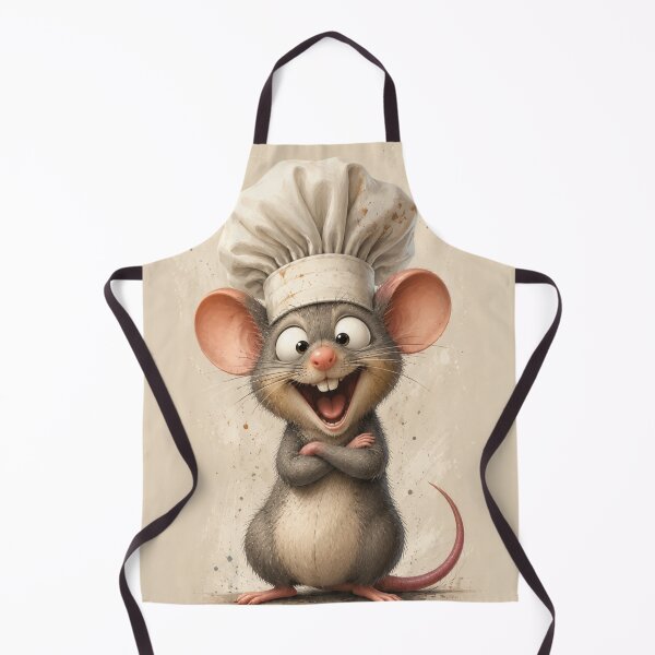 Item preview, Little Chef Mouse – Adorable Watercolor Mouse with Chef Hat – Cute Kitchen Art designed and sold by @SHINTOSARTSTORE.