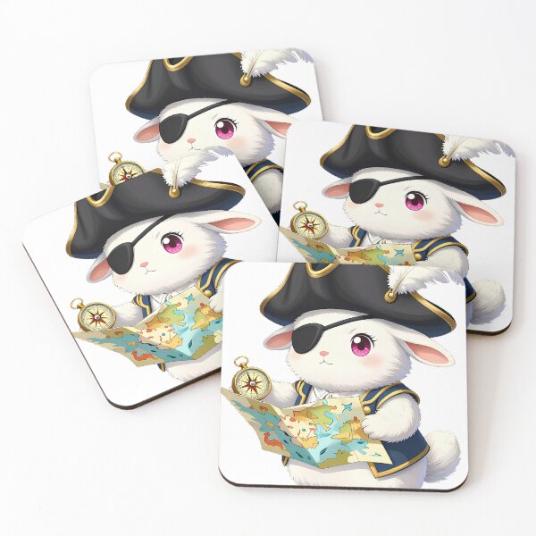 Item preview, Rabbit Pirate Map and Compass designed and sold by pumsquare.