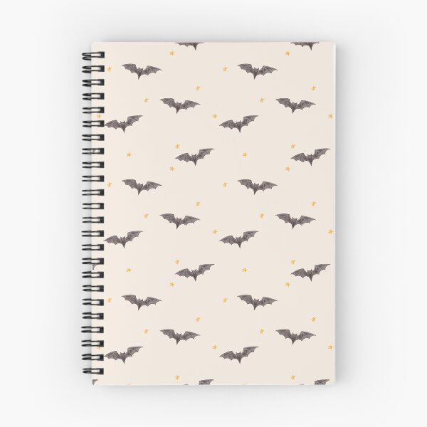 Item preview, Aesthetic Watercolor Bats and Stars Ivory Beige Pattern designed and sold by svitlaarty.
