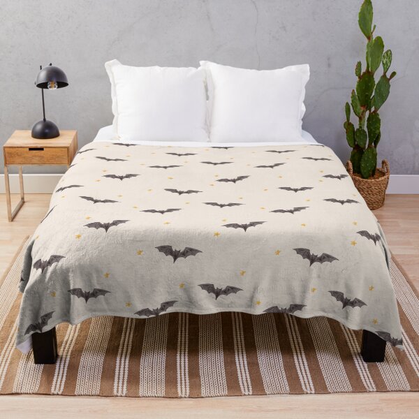 Item preview, Aesthetic Watercolor Bats and Stars Ivory Beige Pattern designed and sold by svitlaarty.