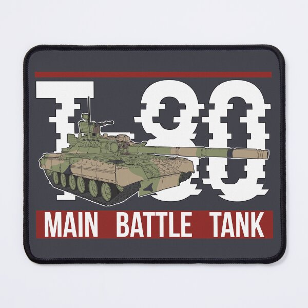 Item preview, T-80 Main Battle Tank Camouflage 3/4 View designed and sold by FAawRay.