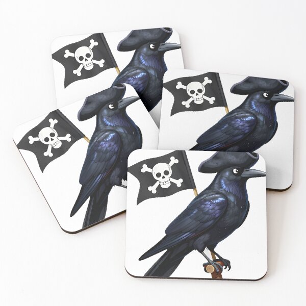 Item preview, Crow Pirate Flag Bearer designed and sold by pumsquare.