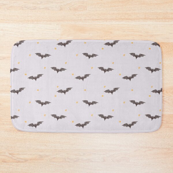 Item preview, Aesthetic Watercolor Bats and Stars Lilac Halloween Pattern designed and sold by svitlaarty.