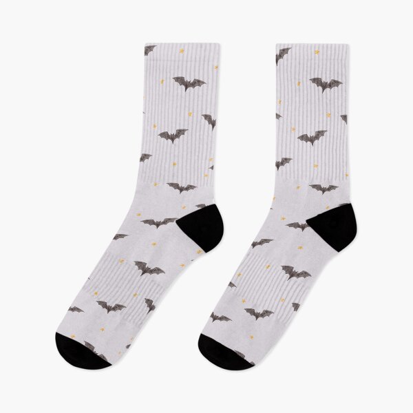 Item preview, Aesthetic Watercolor Bats and Stars Lilac Halloween Pattern designed and sold by svitlaarty.
