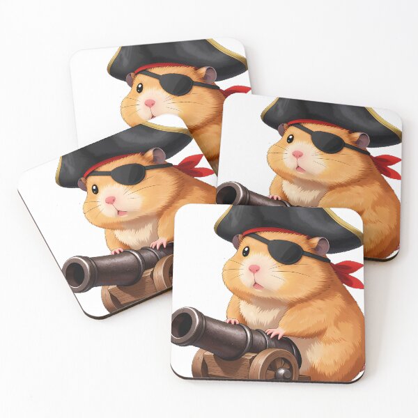 Item preview, Hamster Pirate Cannonball designed and sold by pumsquare.
