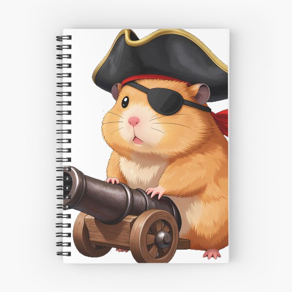 Item preview, Hamster Pirate Cannonball designed and sold by pumsquare.