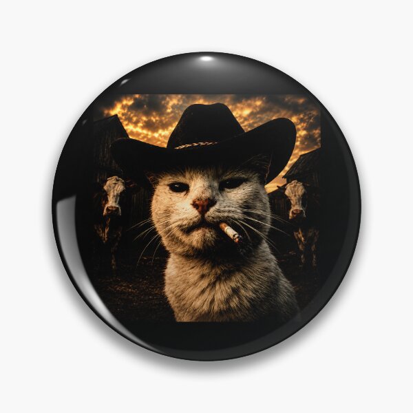 Item preview, Funny Cowboy Cat designed and sold by bajsanti.