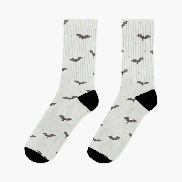 Item preview, Aesthetic Watercolor Bats and Stars Sage Green Pattern designed and sold by svitlaarty.