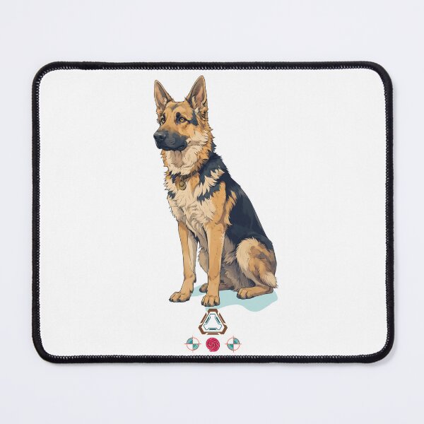Item preview, Noble German Shepherd Dog Portrait | Intelligent GSD Art designed and sold by Whimsy Trail Co.