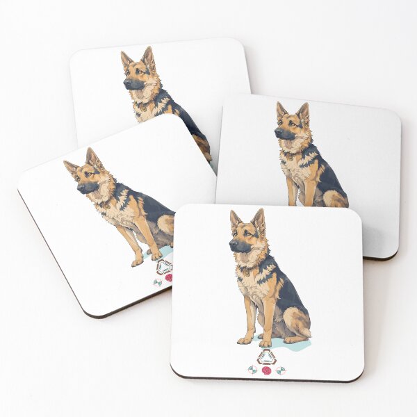 Item preview, Noble German Shepherd Dog Portrait | Intelligent GSD Art designed and sold by Whimsy Trail Co.