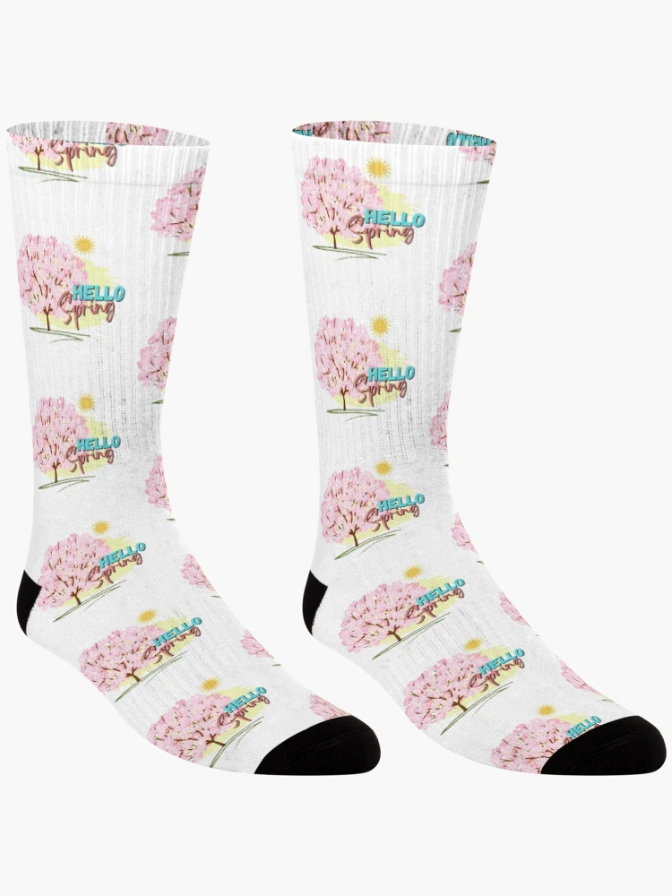 Thumbnail 3 of 5, Socks, Hello Spring designed and sold by iRenza.