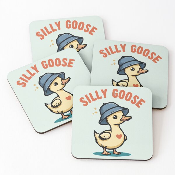 Item preview, Cute Silly Goose with Bucket Hat designed and sold by BrownHorse90s.