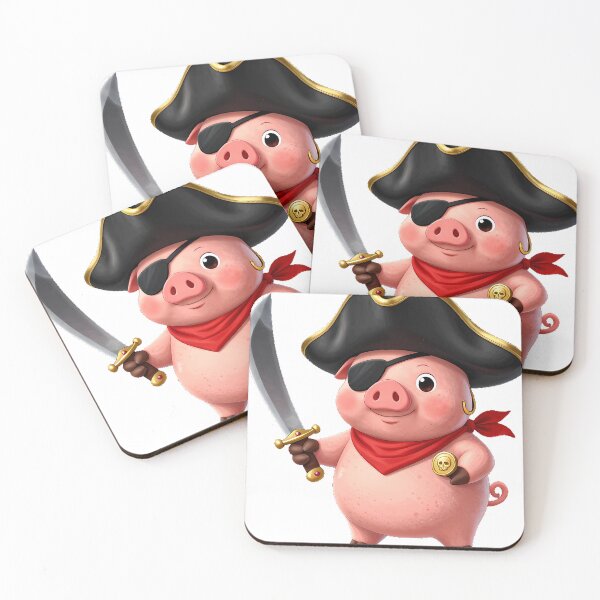 Item preview, Pig Pirate Swashbuckler designed and sold by pumsquare.