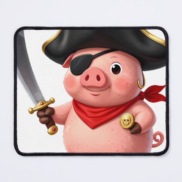 Item preview, Pig Pirate Swashbuckler designed and sold by pumsquare.