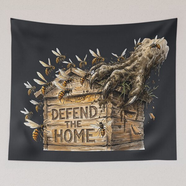 Item preview, Defend The Home - Beehive Swarm Resistance Art designed and sold by SoulPT.