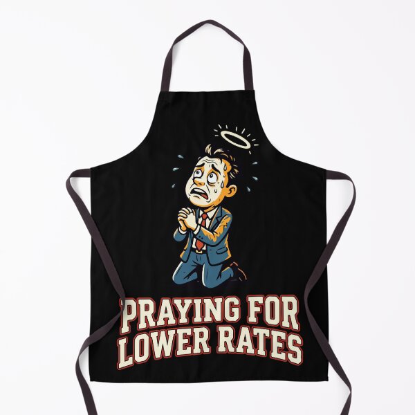 Item preview, Vintage Mortgage Rates Funny Homeowner Meme - Praying for lower rates designed and sold by BobaTeeStore.