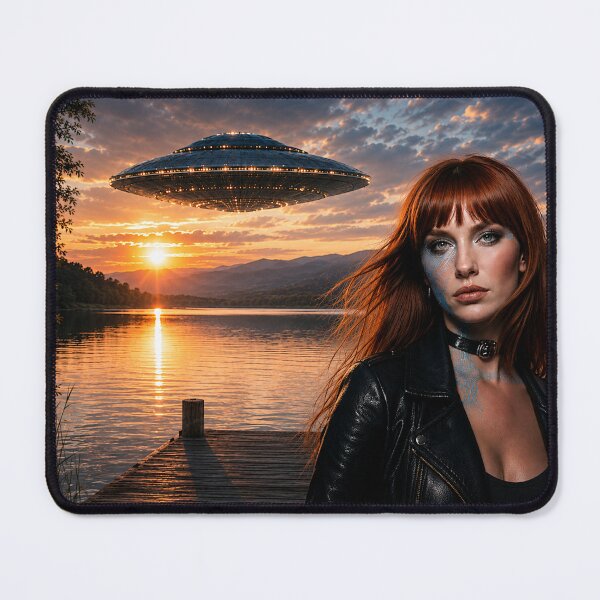 Item preview, Byte Rose at the lake with UFO designed and sold by Byte-Rose.
