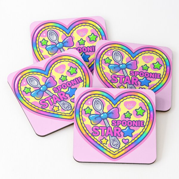 Item preview, Spoonie star chronic illness cutie badge designed and sold by FuelAndFlourish.