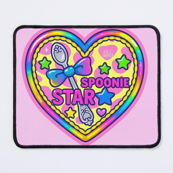 Item preview, Spoonie star chronic illness cutie badge designed and sold by FuelAndFlourish.