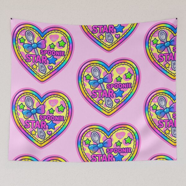 Item preview, Spoonie star chronic illness cutie badge designed and sold by FuelAndFlourish.