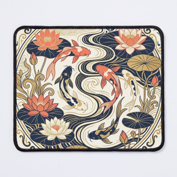 Item preview, Elegant Koi Garden Circle | Japanese Inspired Vector Illustration designed and sold by Fandom Universe.