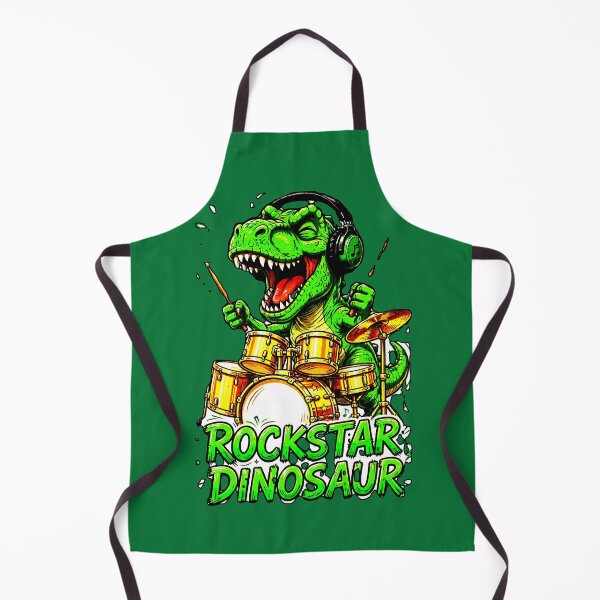 Item preview, Rockstar Dinosaur | T-Rex Drummer Playing Drums designed and sold by AstronautMerch.