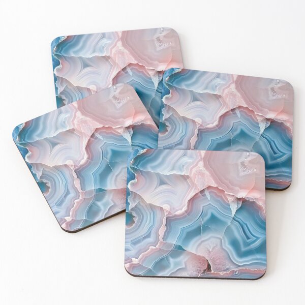 Item preview, Pink and Blue Agate Slice Marble Geode Texture designed and sold by LYAN-STORE.