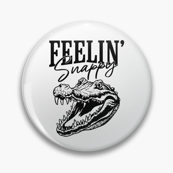 Item preview, Distressed Feelin' Snappy Alligator designed and sold by yobochart.