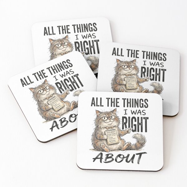 Item preview, All The Things I Was Right About Funny Smug Cat With Clipboard Classic T-Shirt designed and sold by pawsome purrfect.