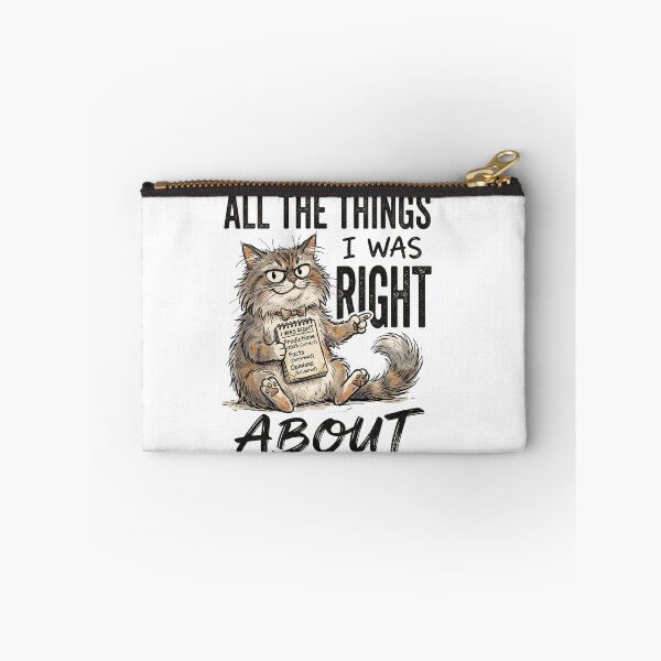 Item preview, All The Things I Was Right About Funny Smug Cat With Clipboard Classic T-Shirt designed and sold by pawsome purrfect.