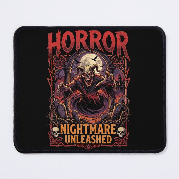 Item preview, Horror Nightmare Unleashed Horned Demon Monster Art designed and sold by CSarang.