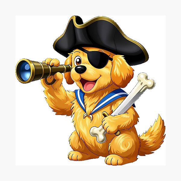 Item preview, Dog Pirate First Mate designed and sold by pumsquare.