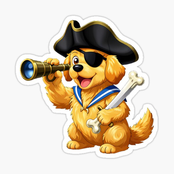 Item preview, Dog Pirate First Mate designed and sold by pumsquare.
