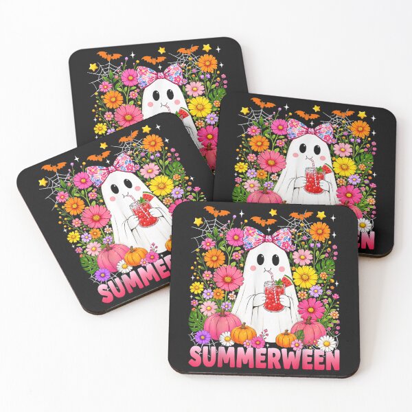 Item preview, Funny Summerween Ghost Coquette Halloween Summer Floral Kids  designed and sold by kristianmkt.
