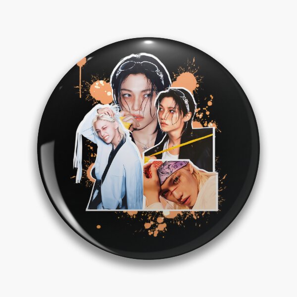 Item preview, Stray Kids Felix K-Pop Idol Orange Paint Splatter designed and sold by khampol.