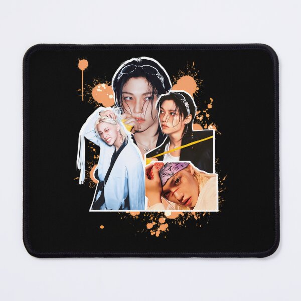 Item preview, Stray Kids Felix K-Pop Idol Orange Paint Splatter designed and sold by khampol.
