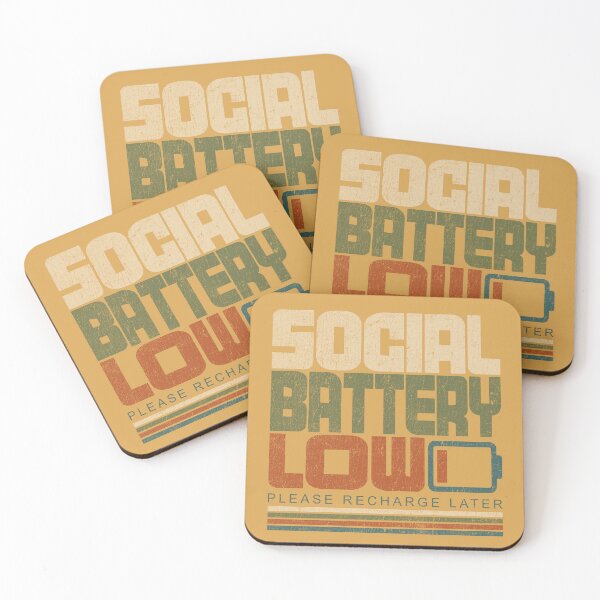 Item preview, Social Battery Low Funny Introvert designed and sold by LockjowArt.