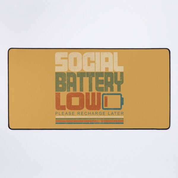Item preview, Social Battery Low Funny Introvert designed and sold by LockjowArt.