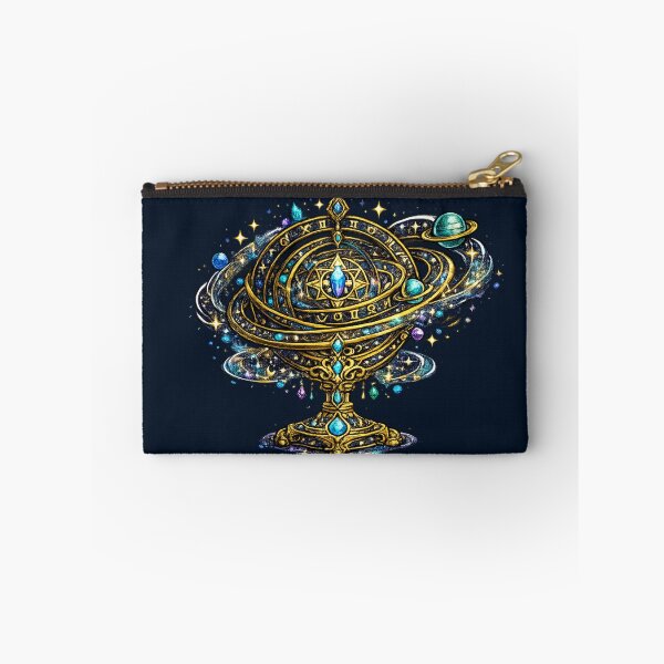 Item preview, Celestial Zodiac Armillary Sphere | Cosmic Astrology Orb | Fantasy Galaxy Art designed and sold by irfanshikh.
