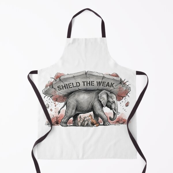Item preview, Shield The Weak - Guardian Elephant Illustration designed and sold by SoulPT.