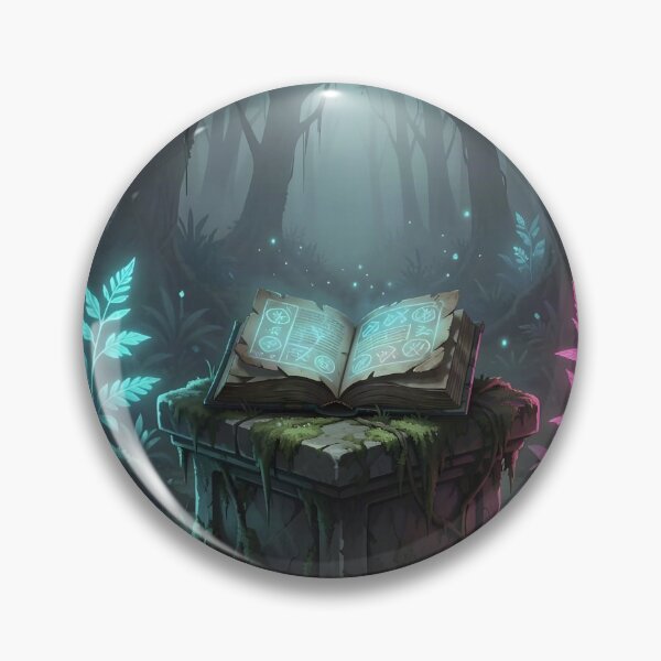 Item preview, A Solitary, Ancient Tome Lies Open on a Moss-Covered Stone designed and sold by Wiss2Arts.