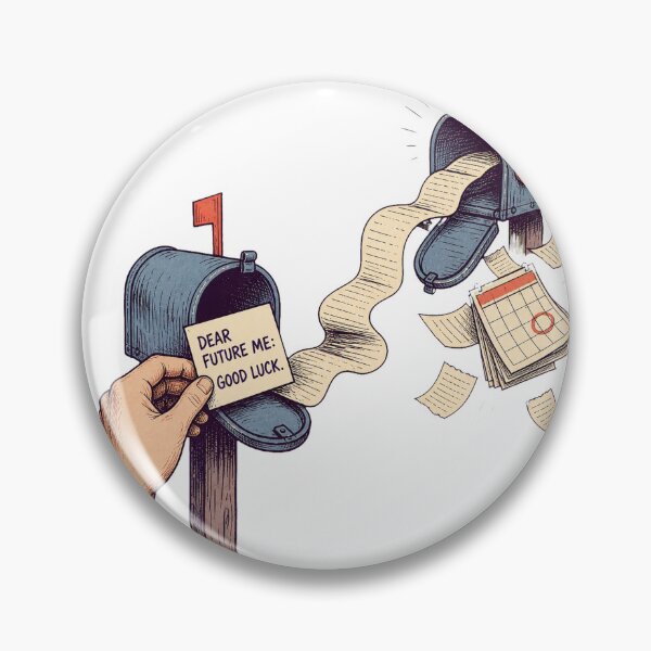 Item preview, Future Me Letter Sticker Funny Mailbox Gift designed and sold by AzottoShop.