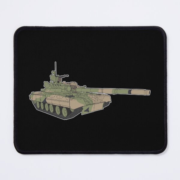 Item preview, T-80 Battle Tank Camouflage 3-4 View Minimal Art designed and sold by FAawRay.