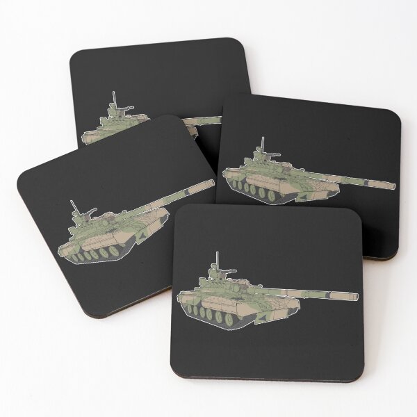Item preview, T-80 Battle Tank Camouflage 3-4 View Minimal Art designed and sold by FAawRay.