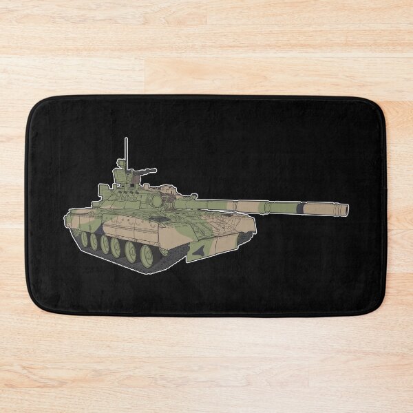 Item preview, T-80 Battle Tank Camouflage 3-4 View Minimal Art designed and sold by FAawRay.