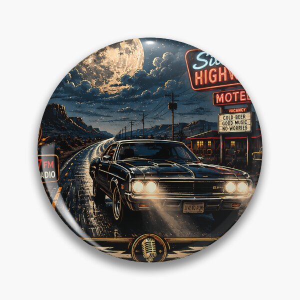 Artikelvorschau, Midnight Highway Vintage Rock entworfen und verkauft von ExpressPalette.