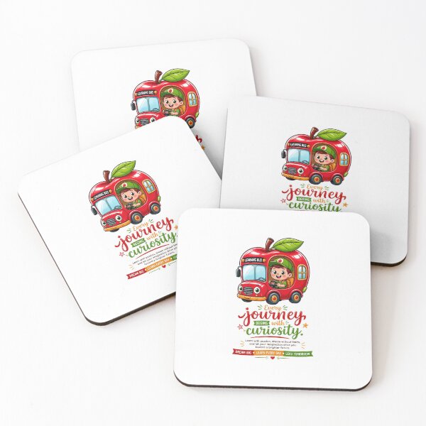 Item preview, Cute Apple School Bus Worm | Curious Classroom Cartoon | Back to School Art designed and sold by Pixel Alchemy1.