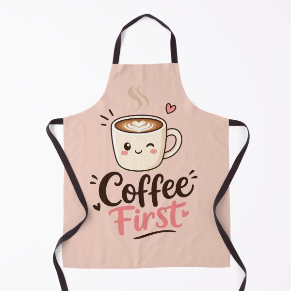Item preview, Coffee First Cute Kawaii Coffee Cup | Funny Coffee Lover Sticker | Adorable Caffeine Quote Design designed and sold by Sanika arts .
