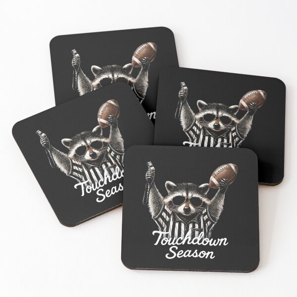 Item preview, Raccoon referee touchdown season illustrated designed and sold by oliviamaer.